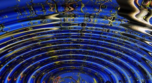 abstract ripples on water
