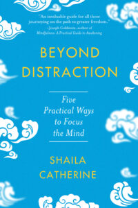 cover art for the book, Beyond Distraction, by Shaila Catherine